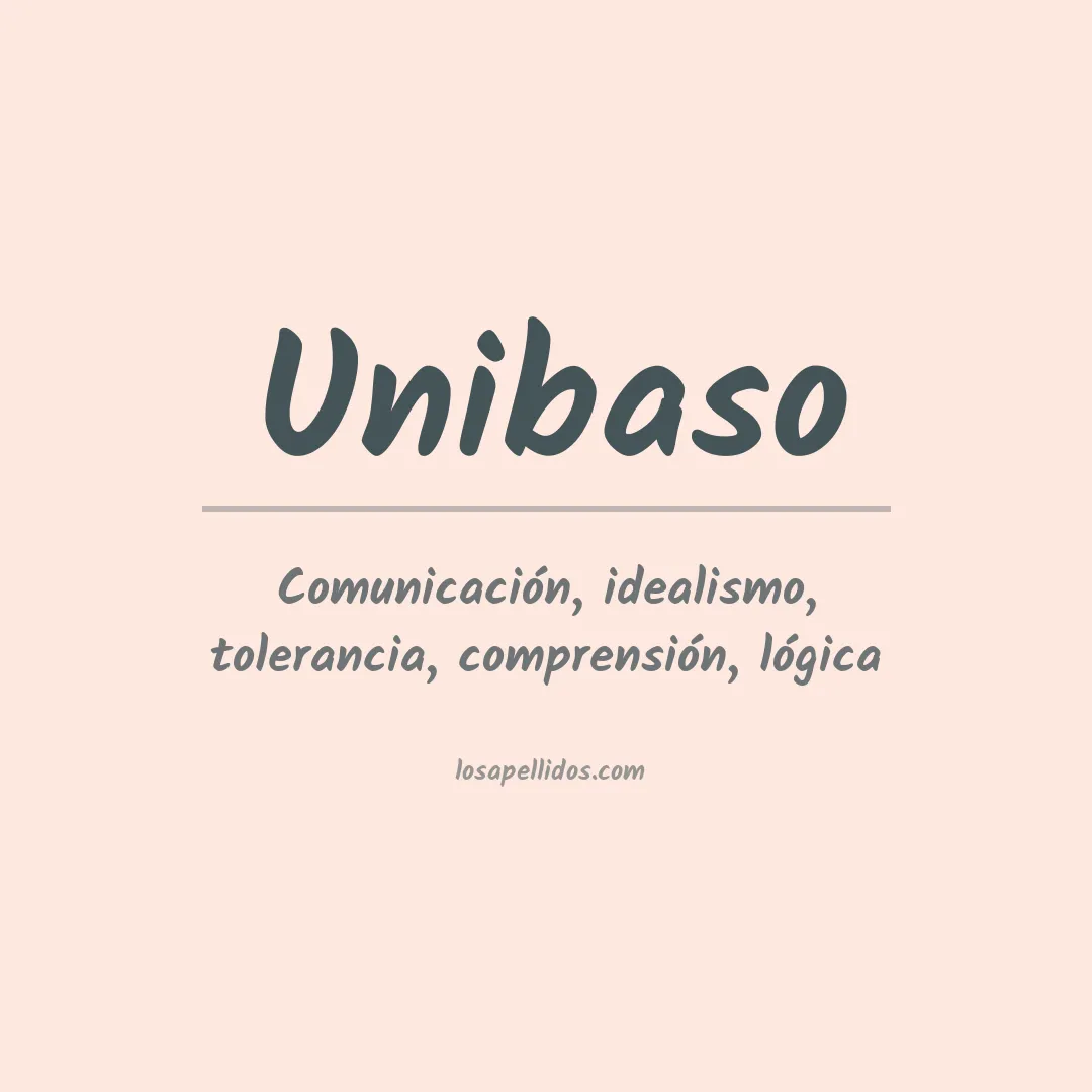Significado del Apellido Unibaso