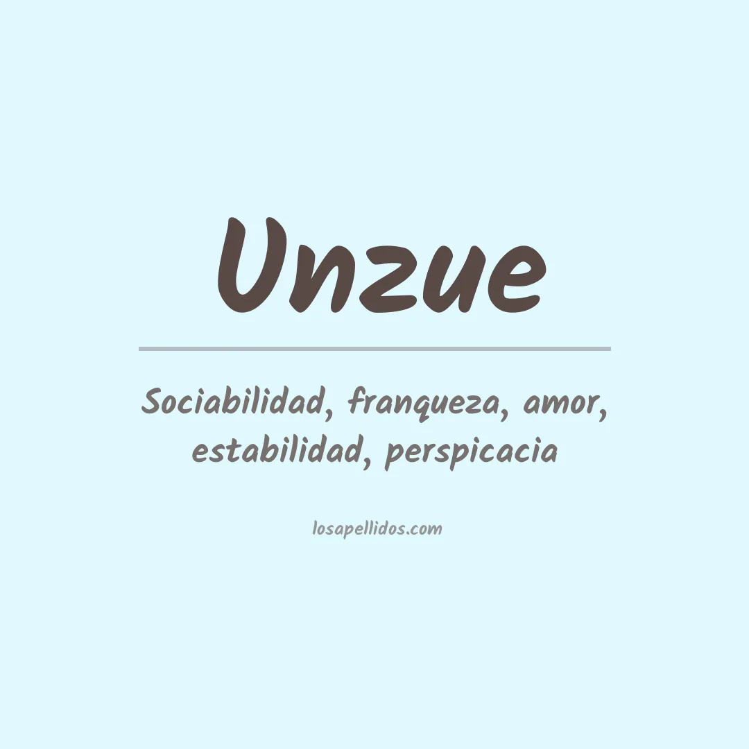 Apellido Unzue