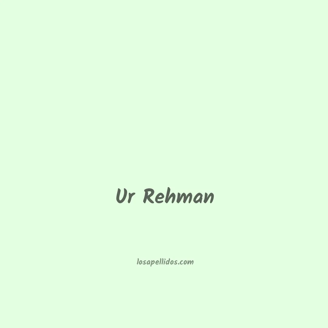 Ur rehman en chino