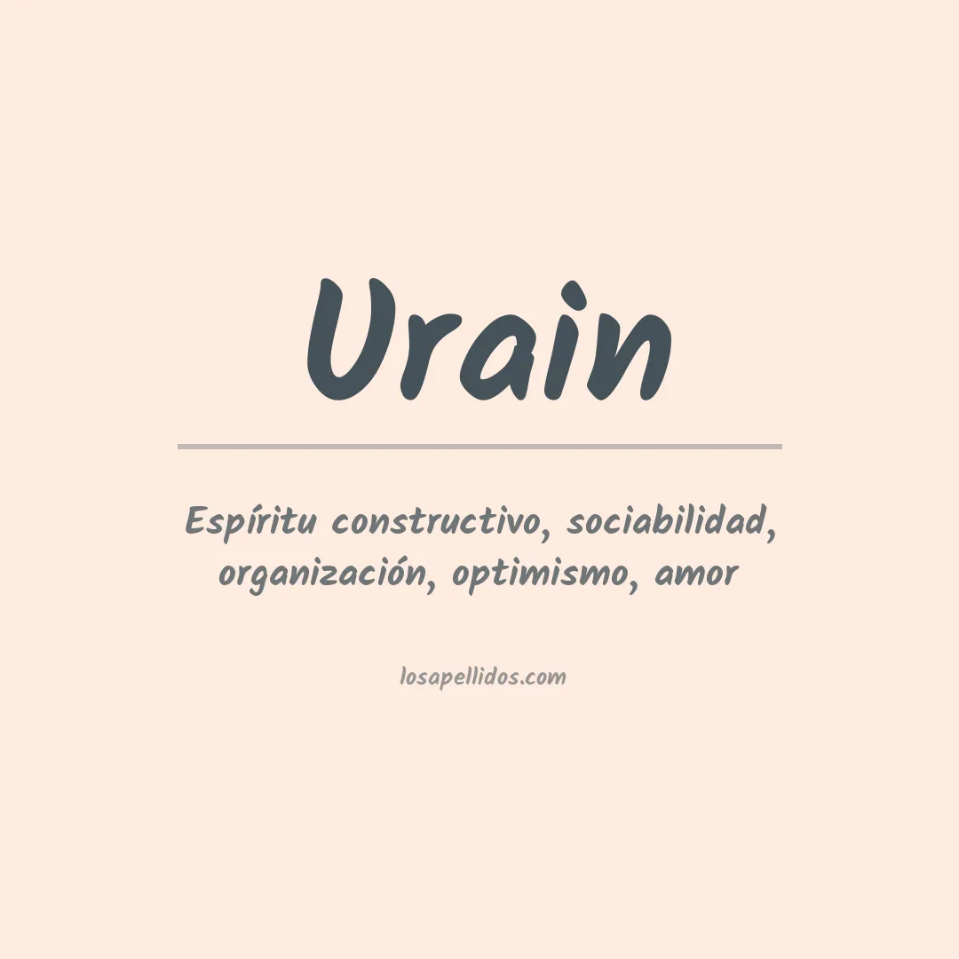 Apellido Urain