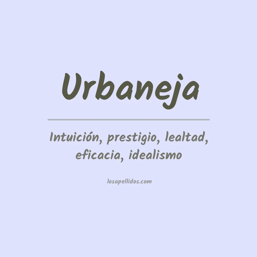 Apellido Urbaneja