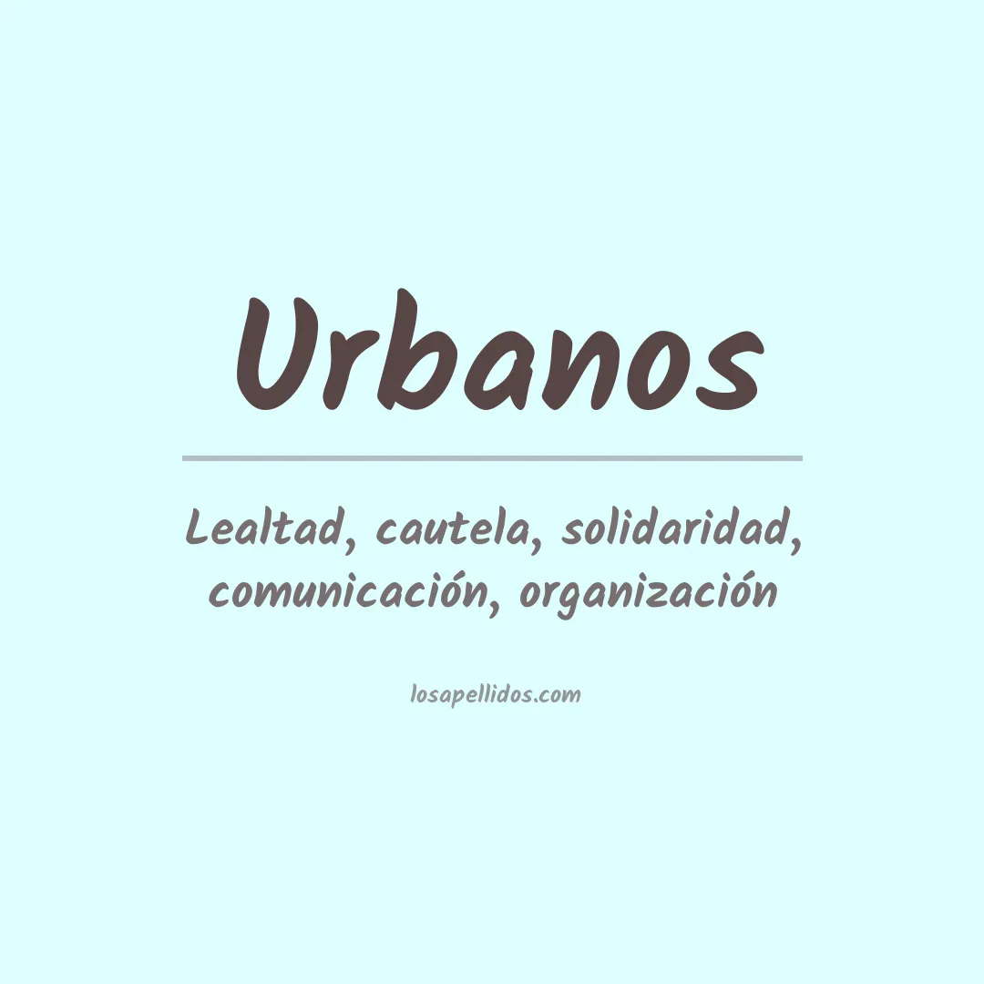 Apellido Urbanos