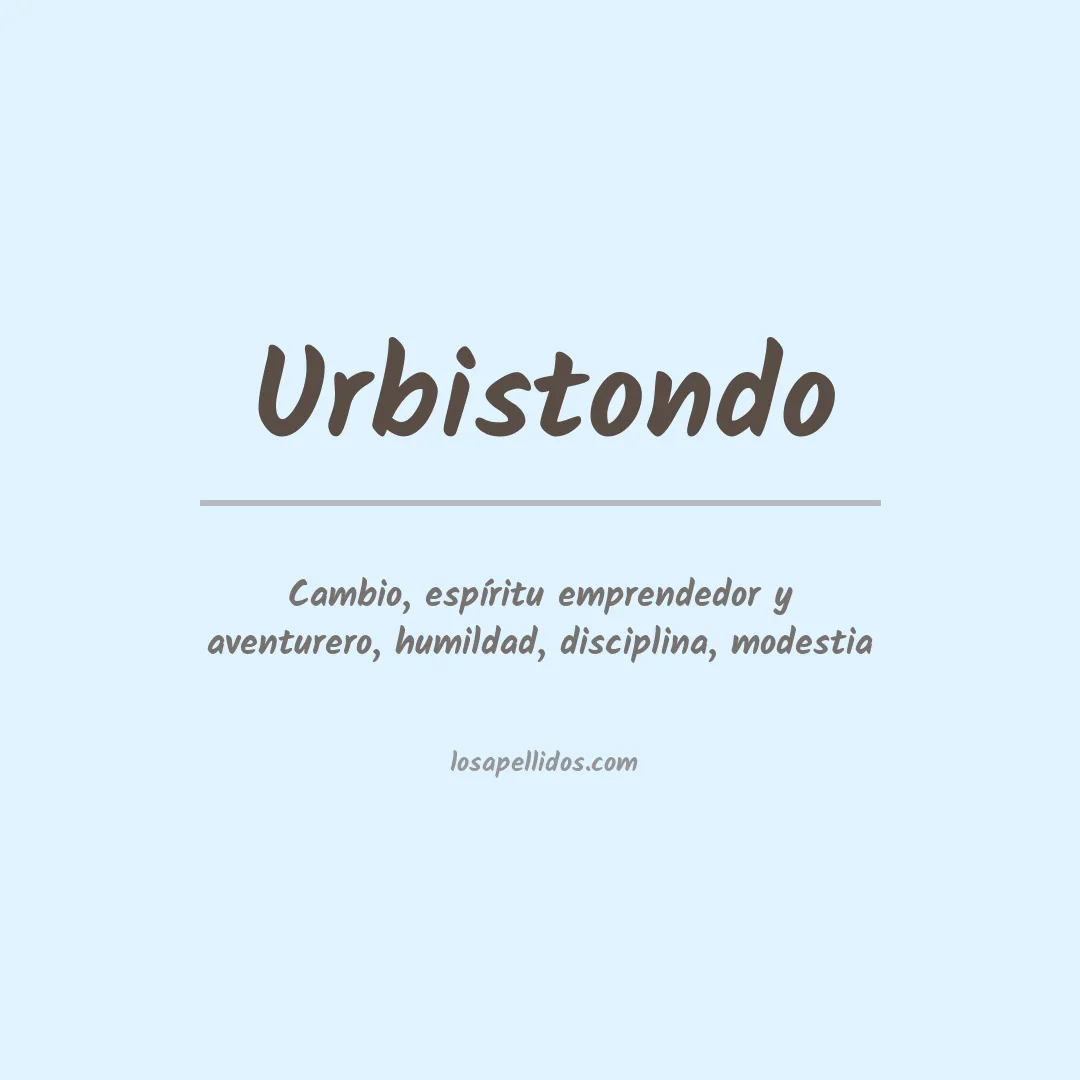 Apellido Urbistondo