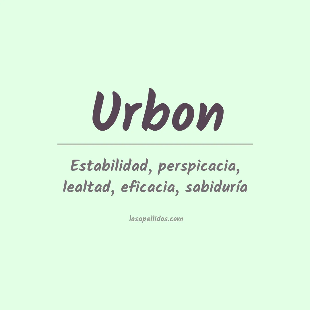 Apellido Urbon