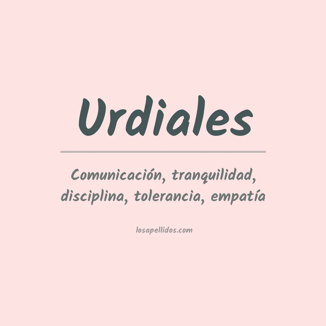Apellido Urdiales