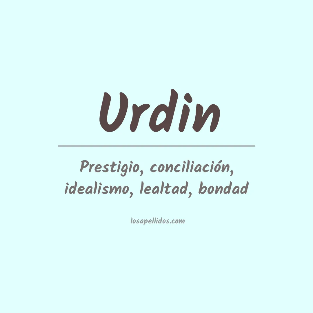 Apellido Urdin