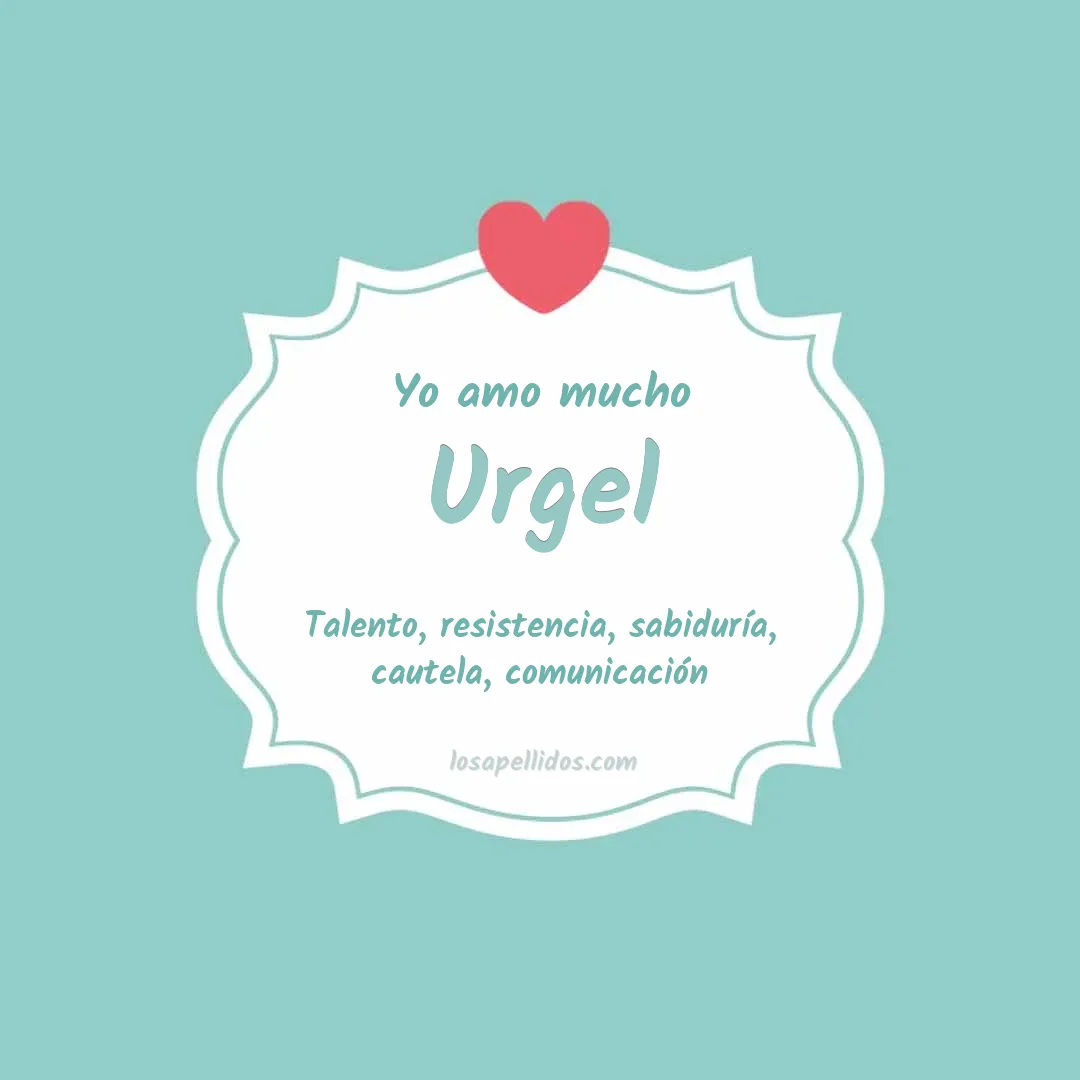 Yo amo mucho Urgel