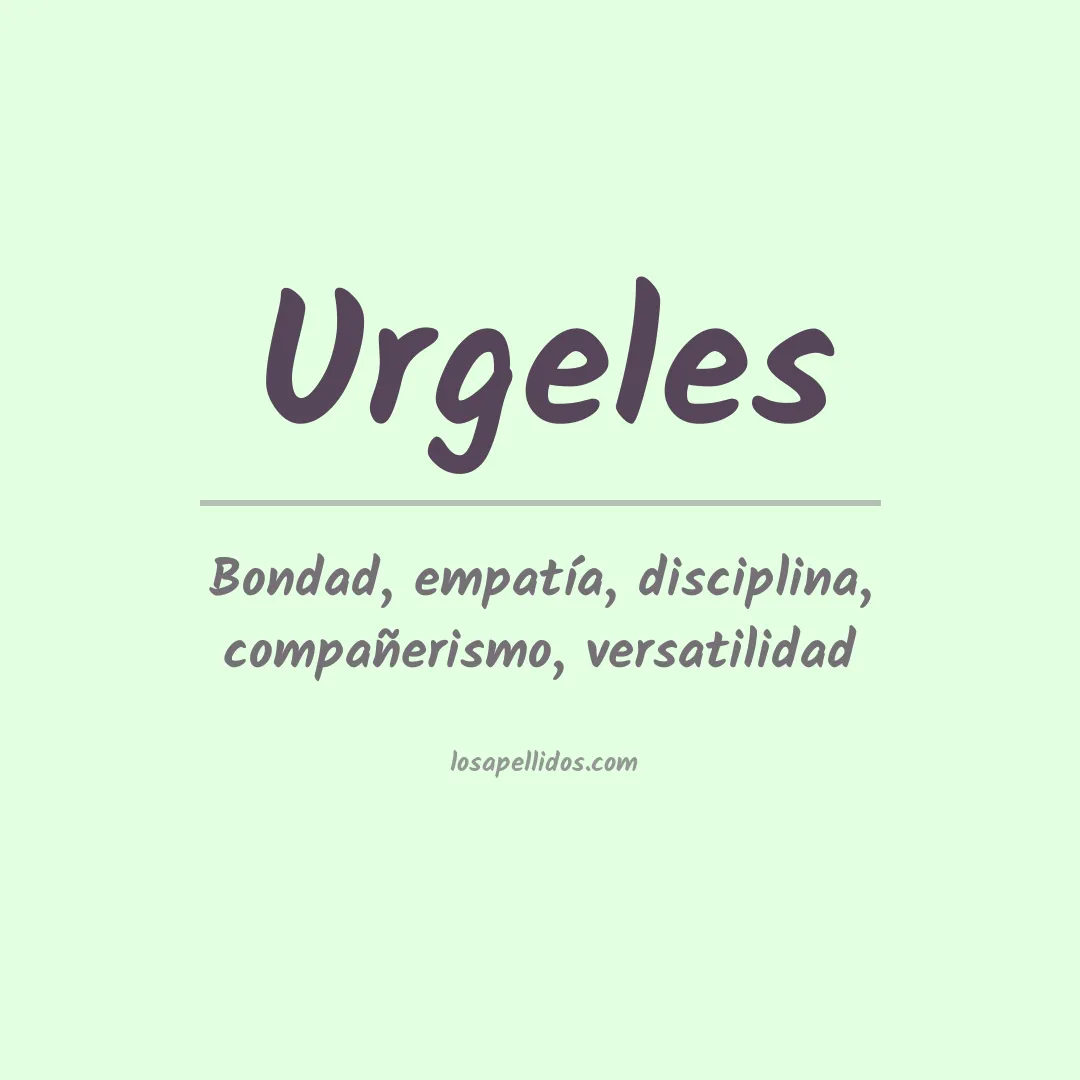 Significado del Apellido Urgeles