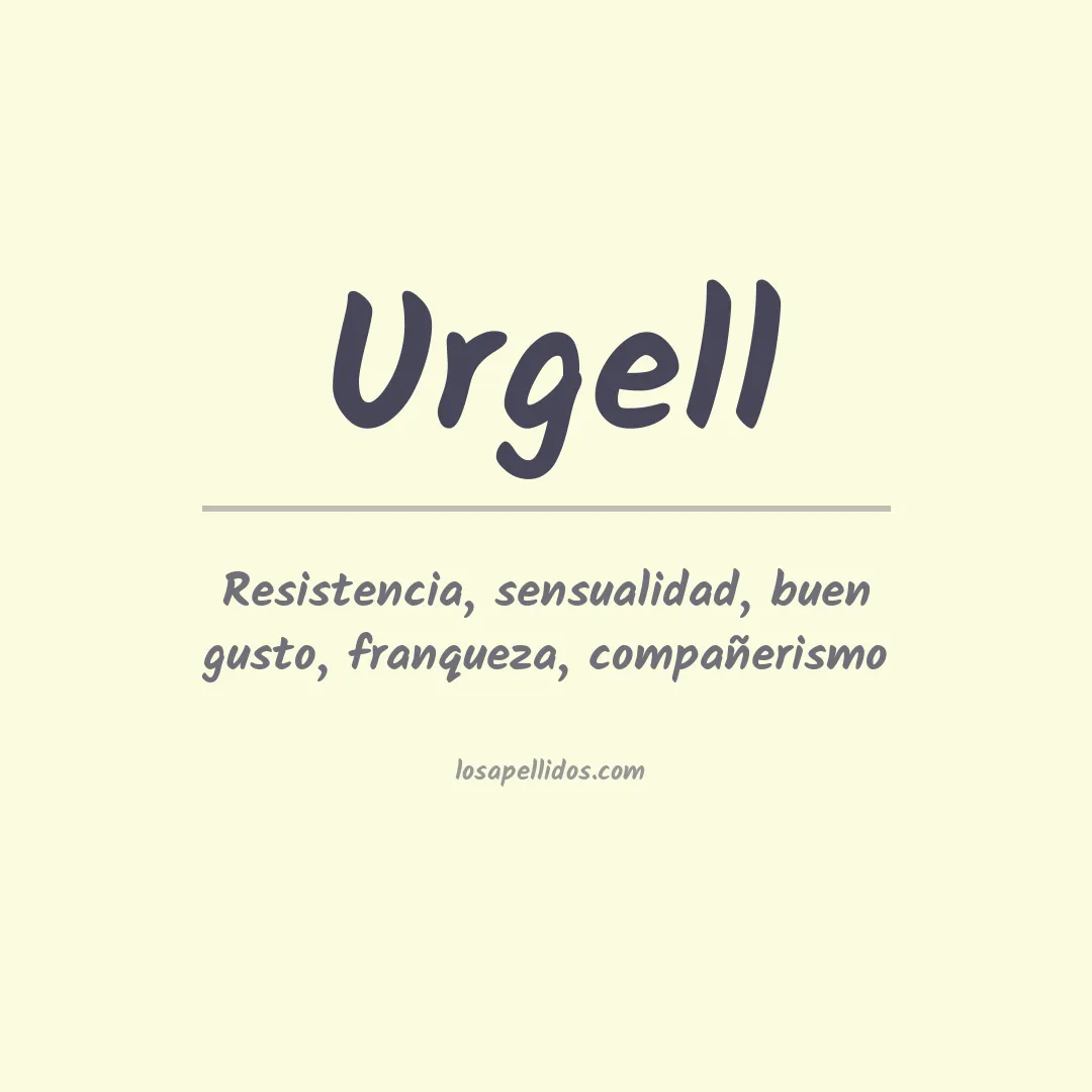 Apellido Urgell