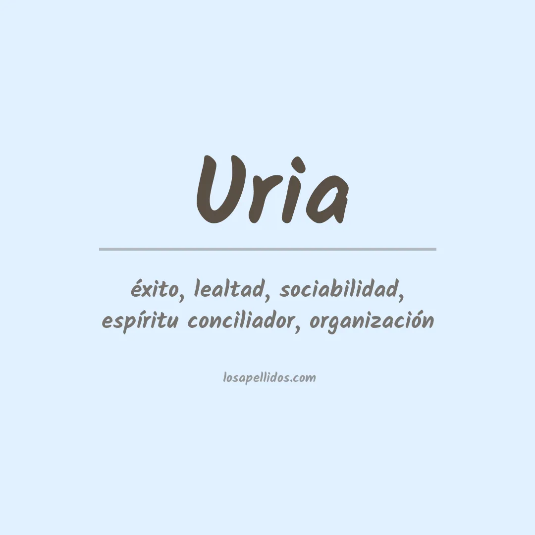 Apellido Uría