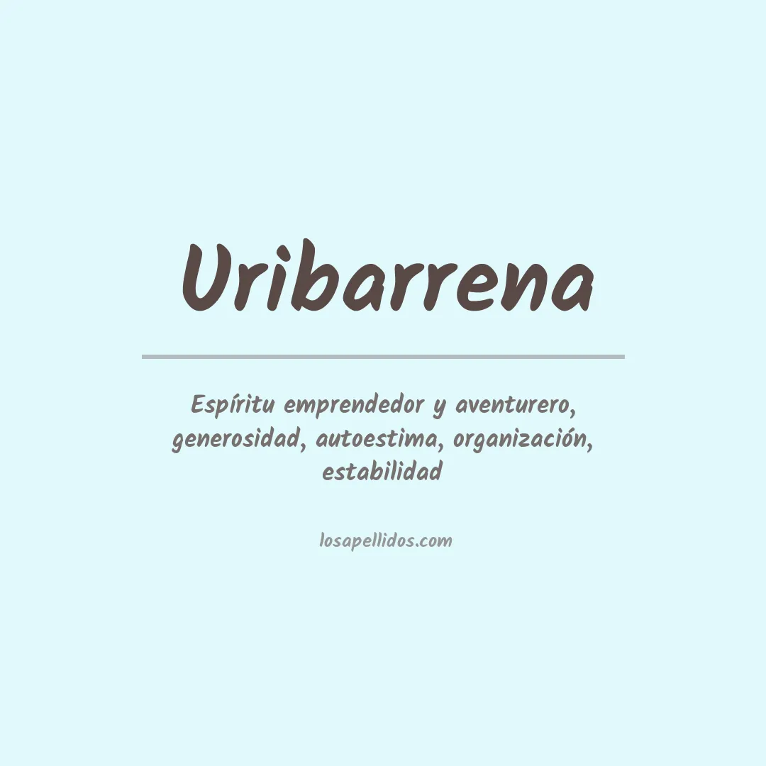 Significado del Apellido Uribarrena