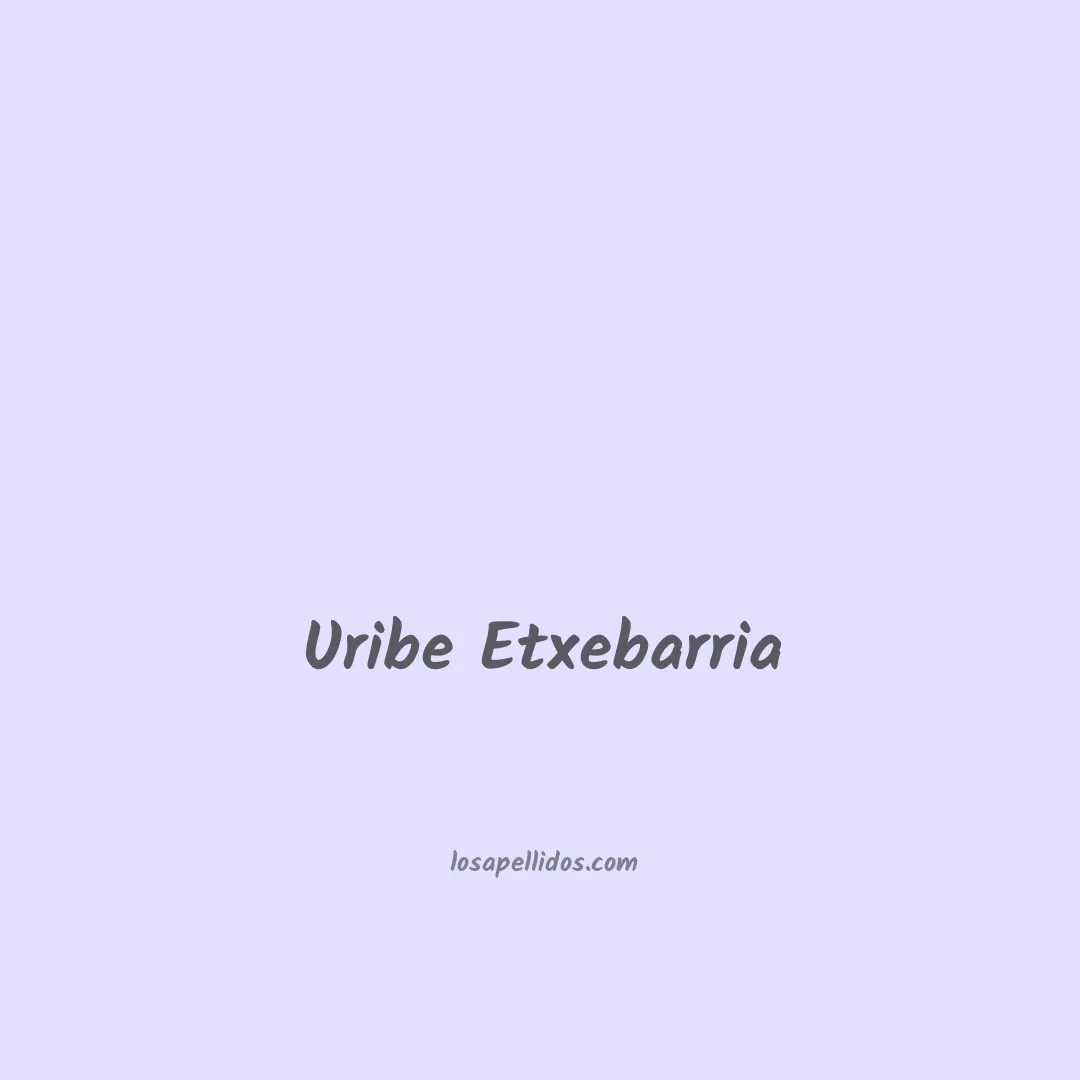 Uribe etxebarria en chino