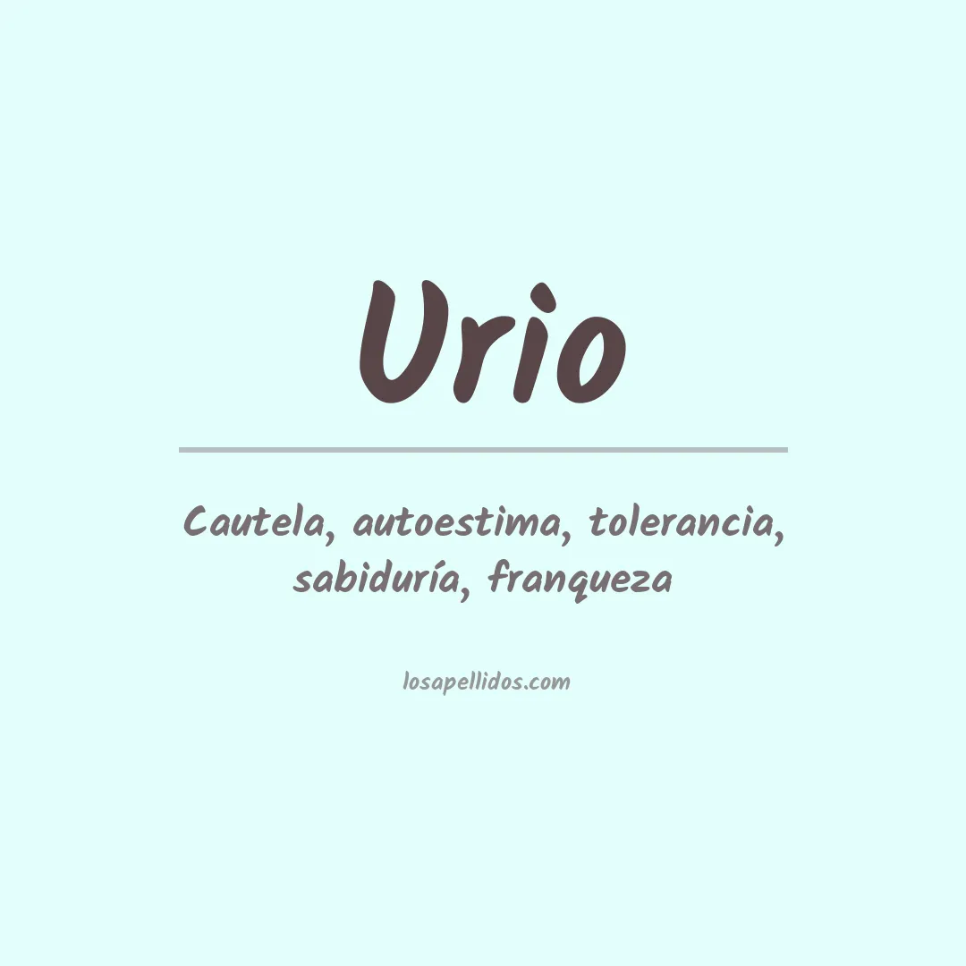 Apellido Urio
