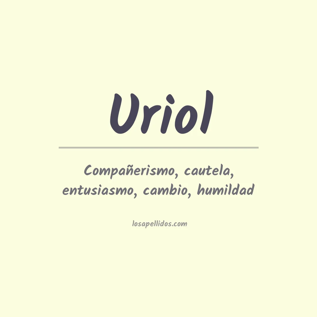 Apellido Uriol