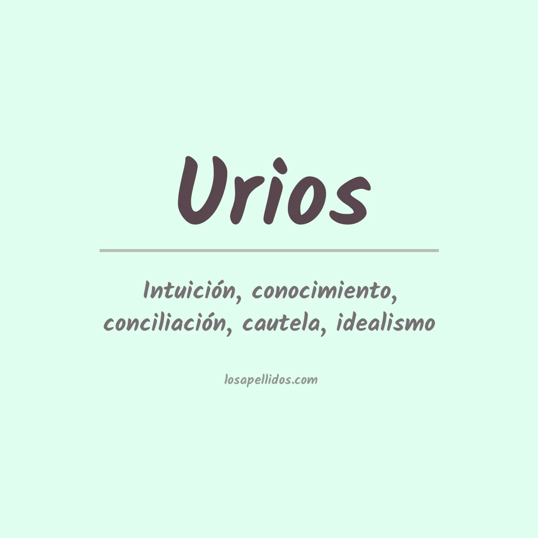Apellido Urios
