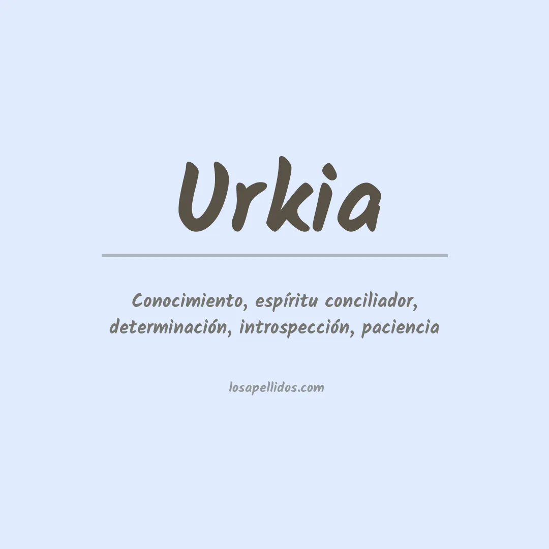 Apellido Urkia