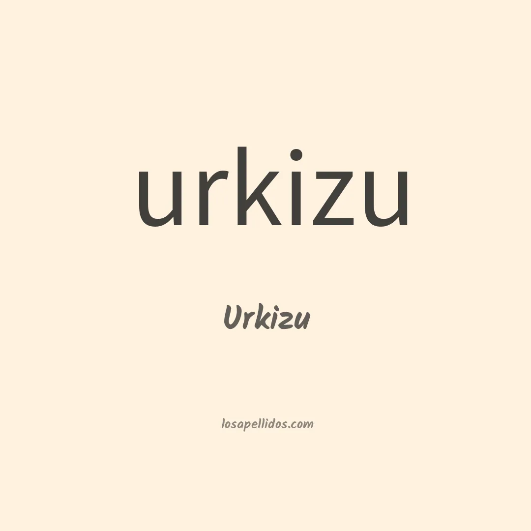 Urkizu en chino