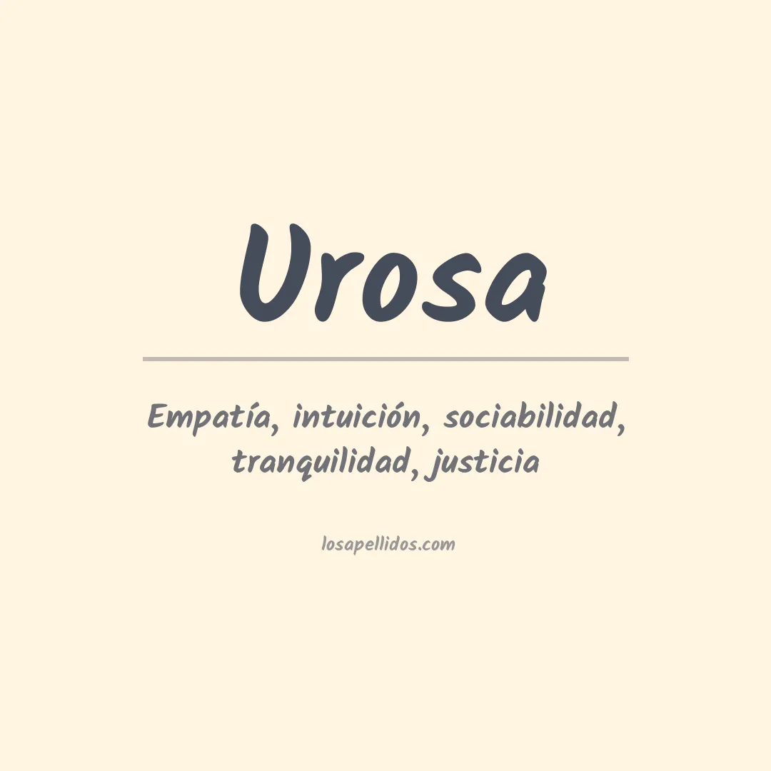 Apellido Urosa