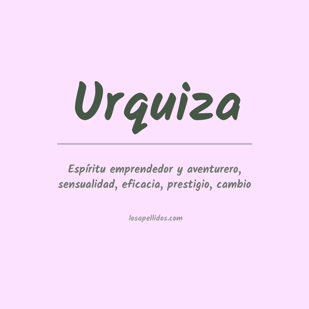 Apellido Urquiza