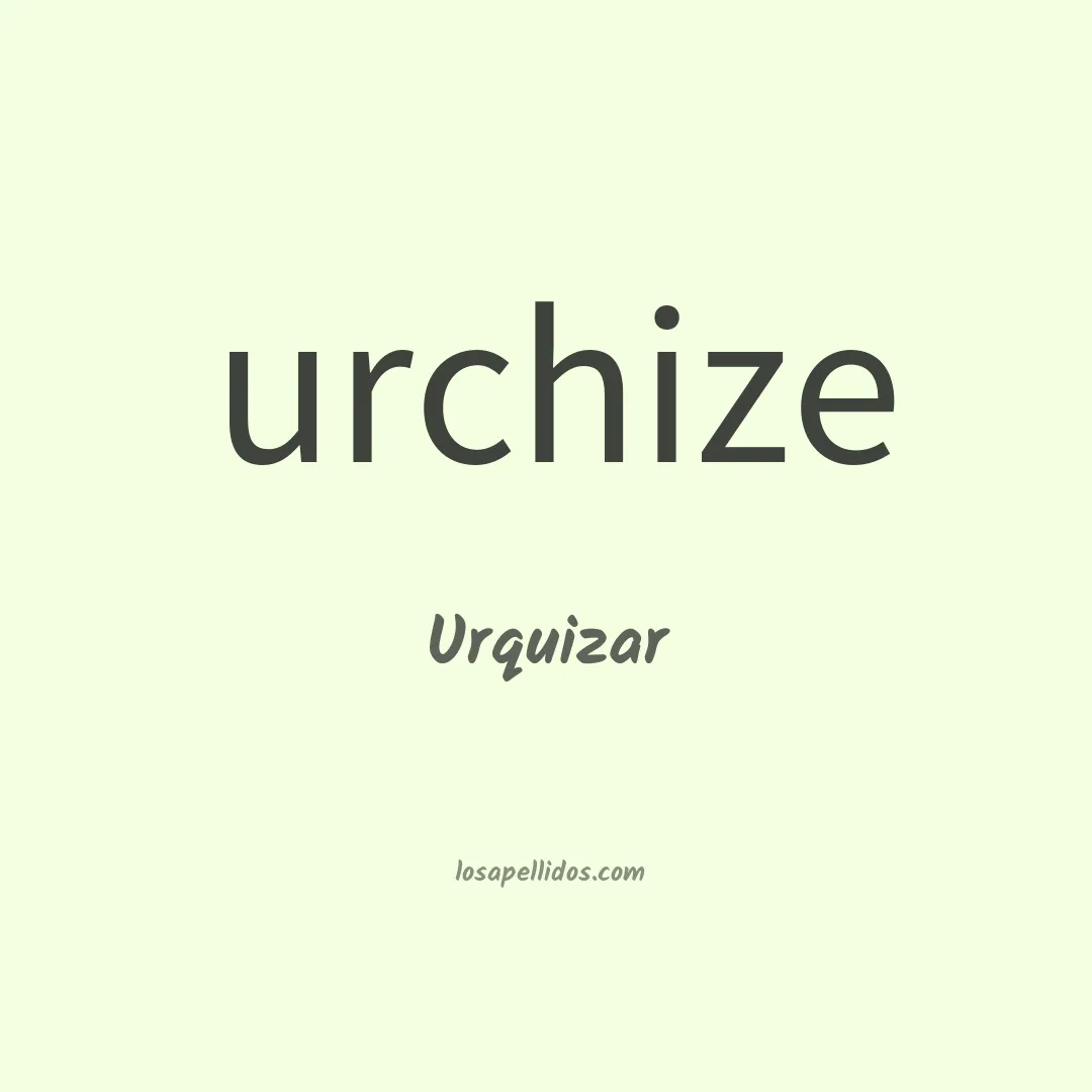 Urquizar en chino