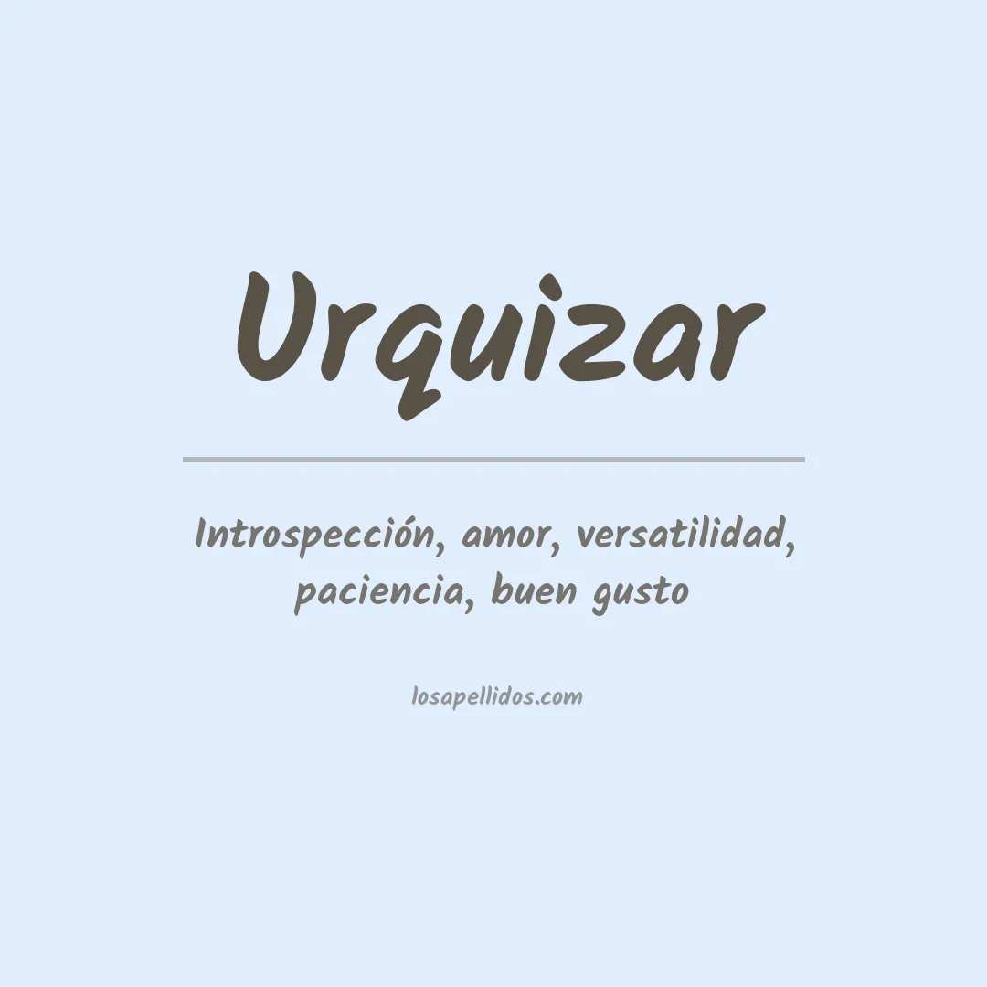 Apellido Urquizar