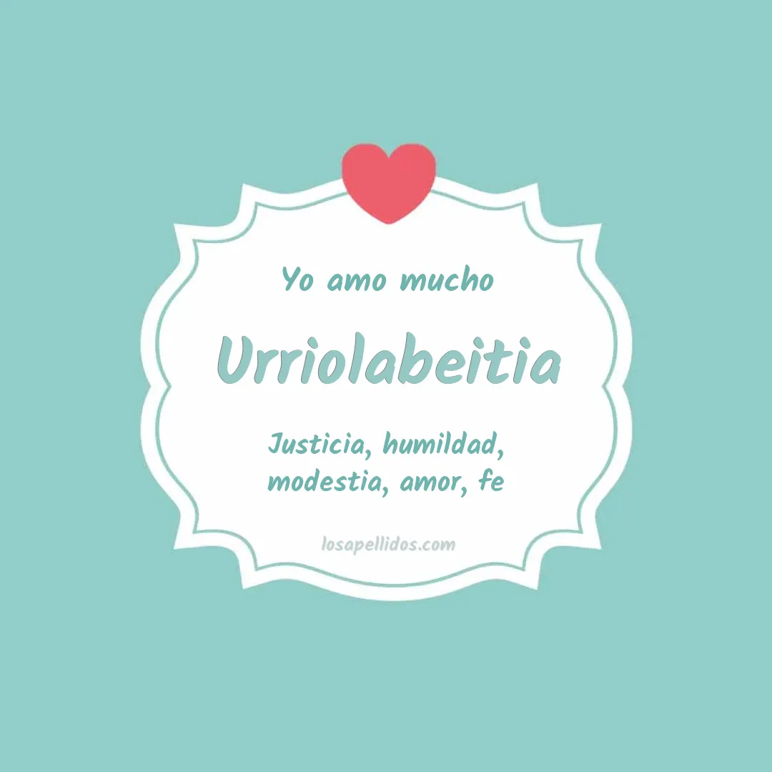 Yo amo mucho Urriolabeitia