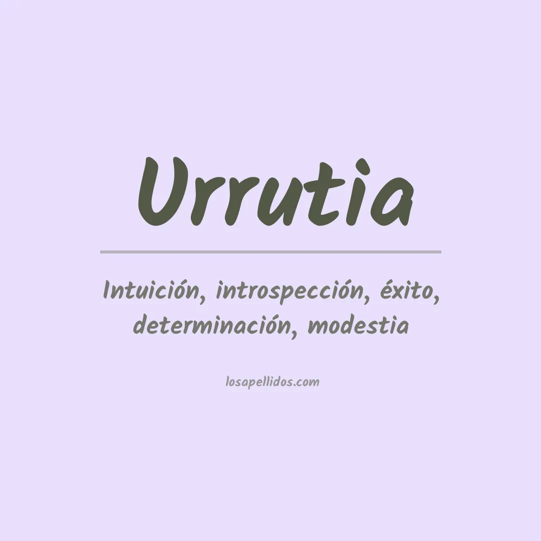 Apellido Urrutia