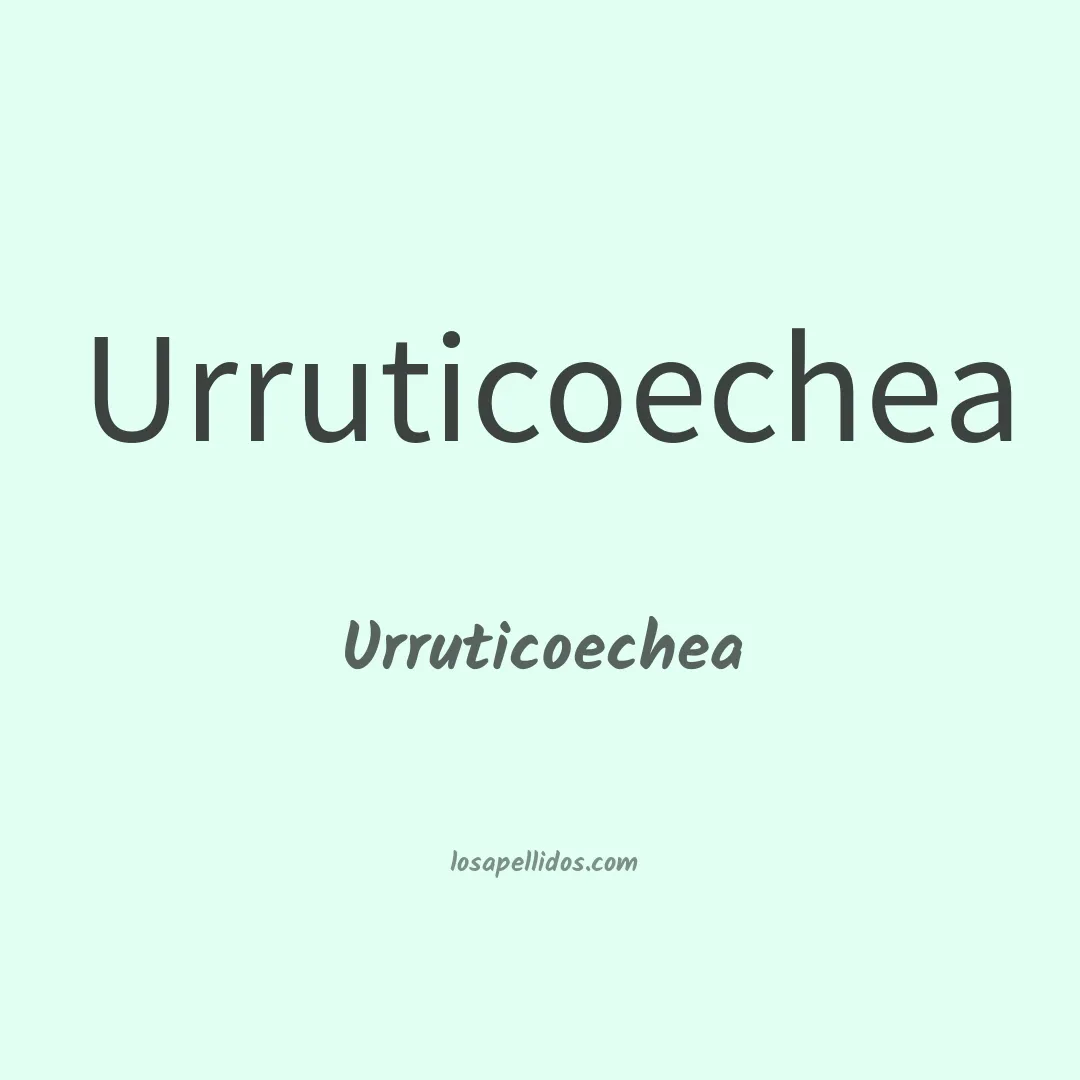 Urruticoechea en chino