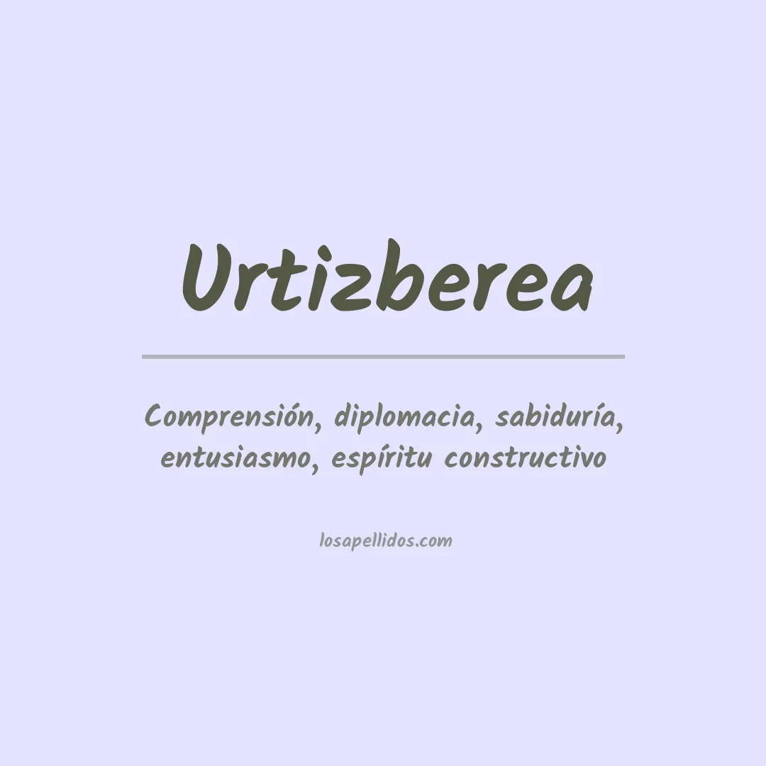 Apellido Urtizberea