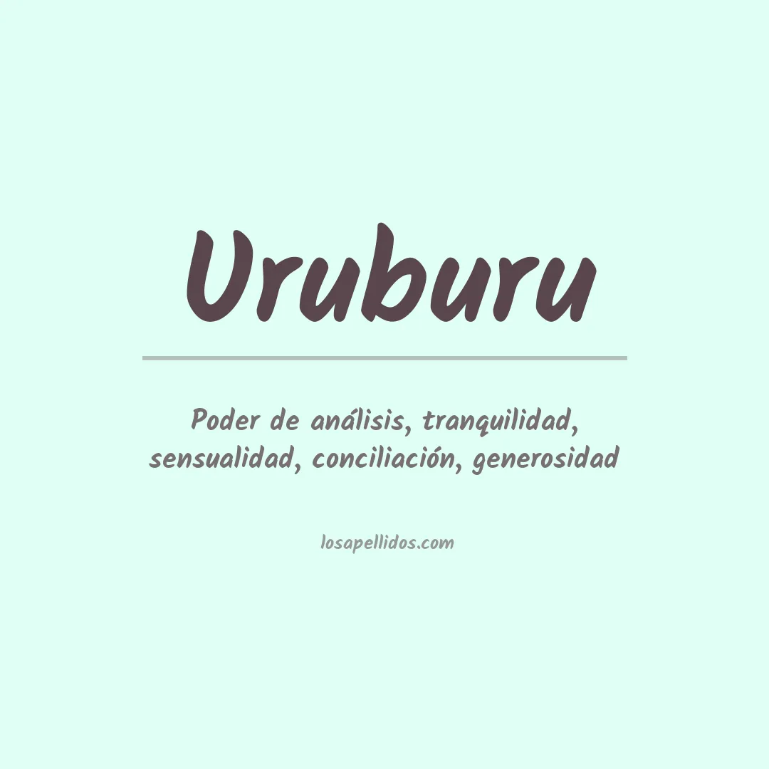 Significado del Apellido Uruburu