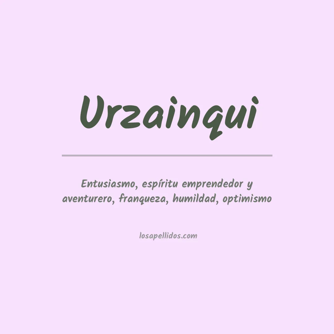 Significado del Apellido Urzainqui