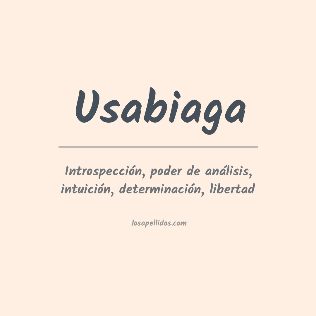 Apellido Usabiaga