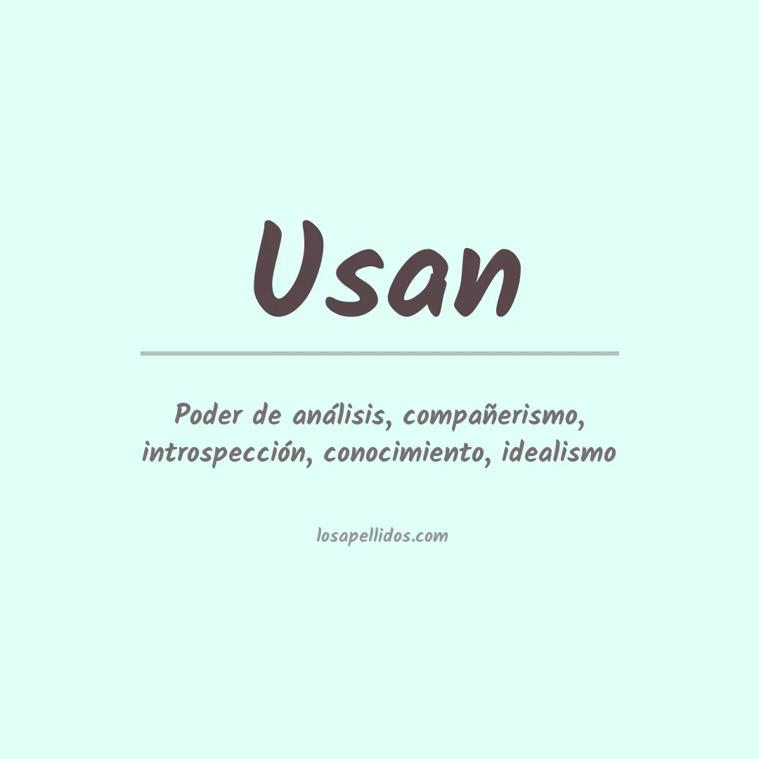 Apellido Usan