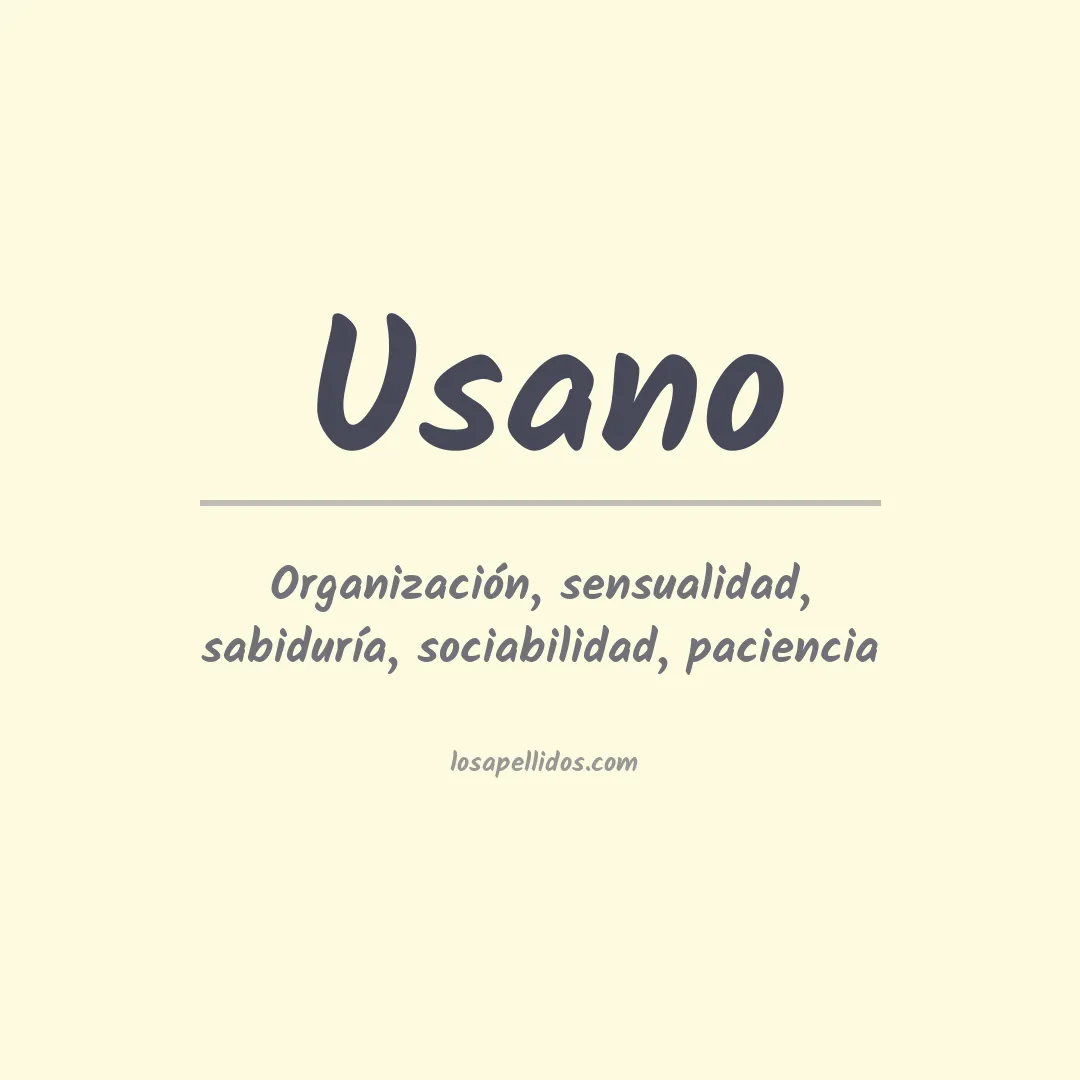 Apellido Usano