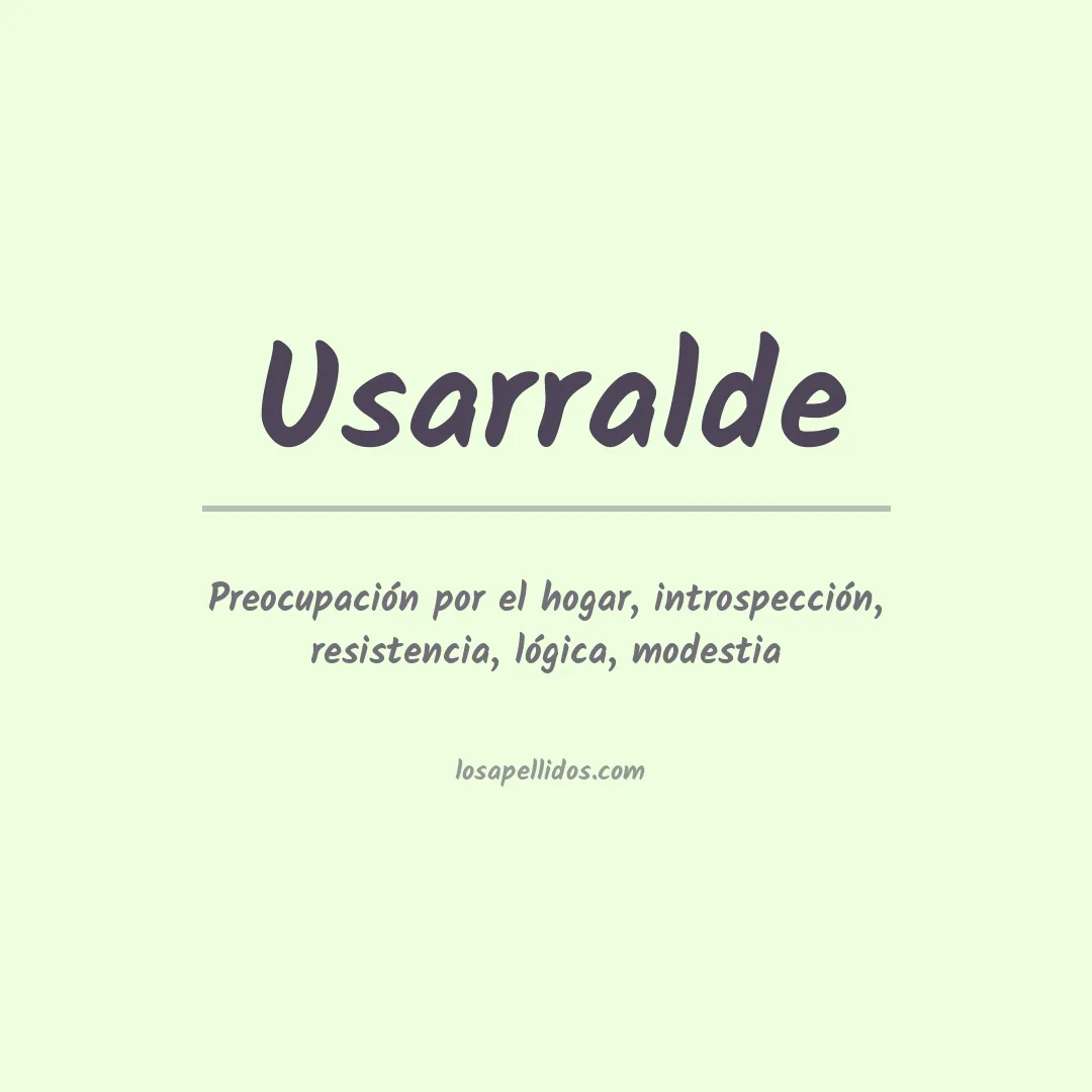 Apellido Usarralde