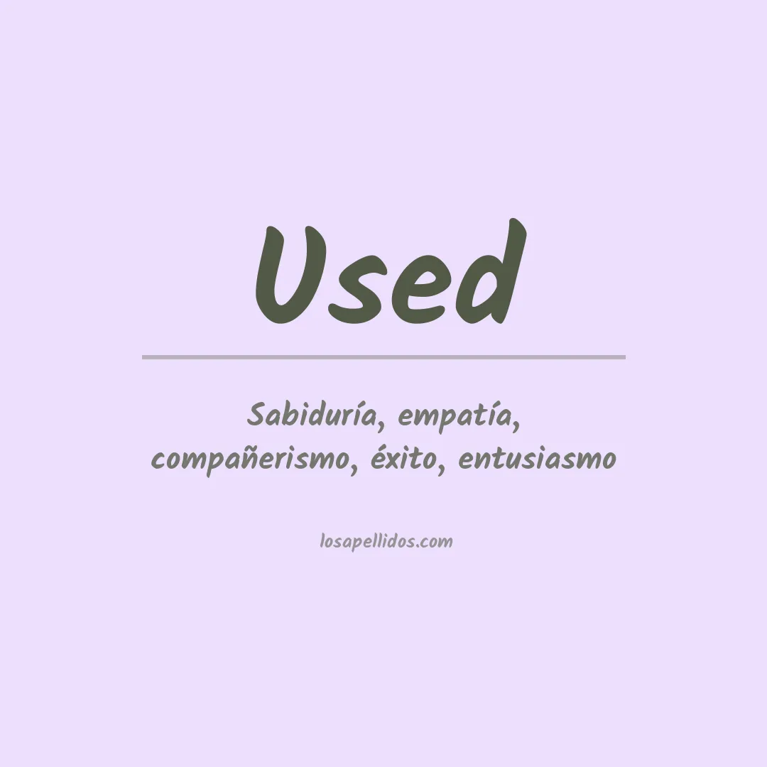Apellido Used