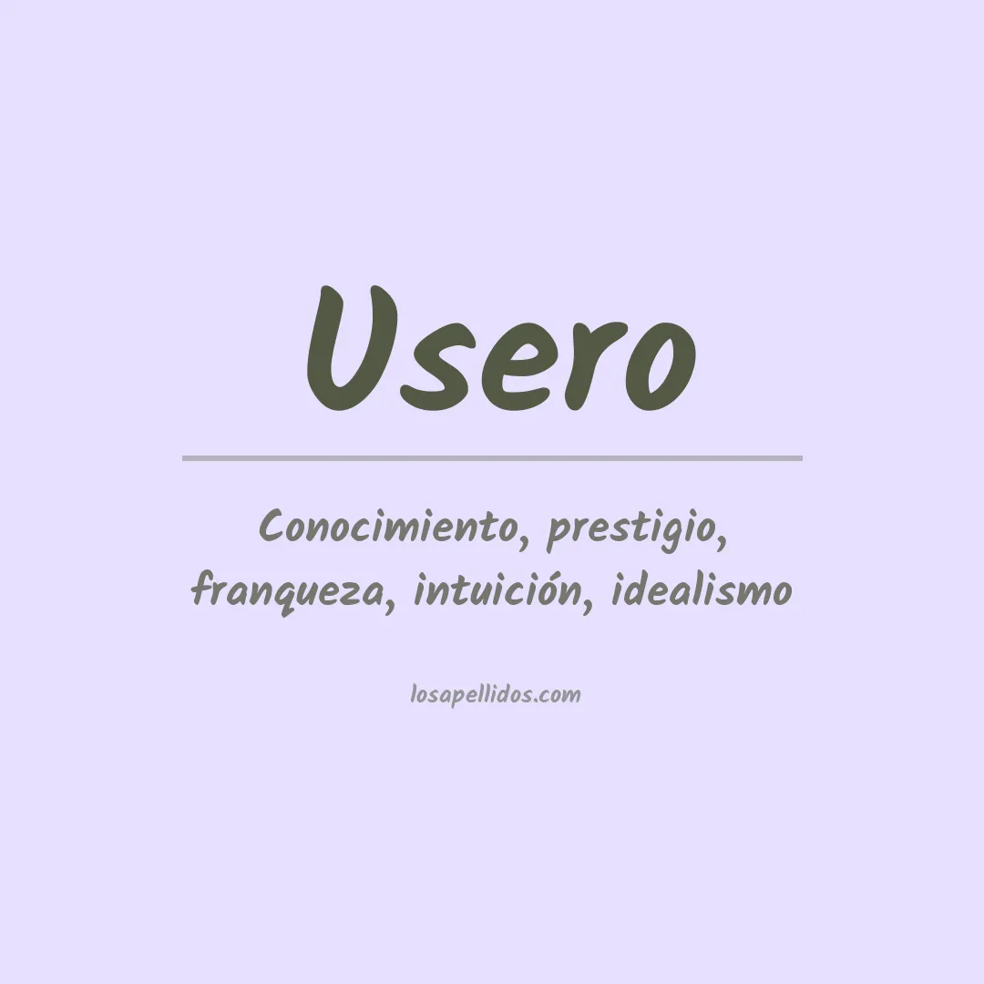 Apellido Usero