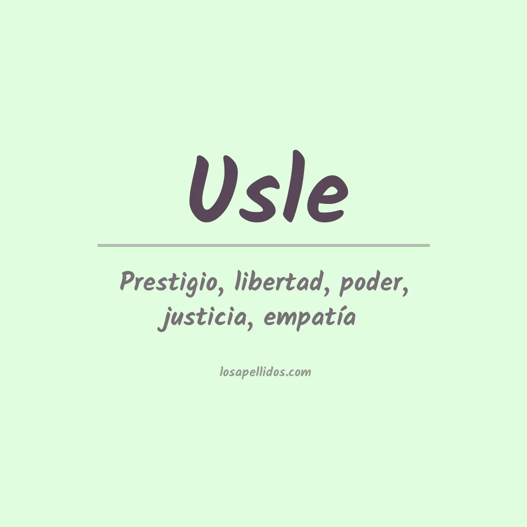 Apellido Usle
