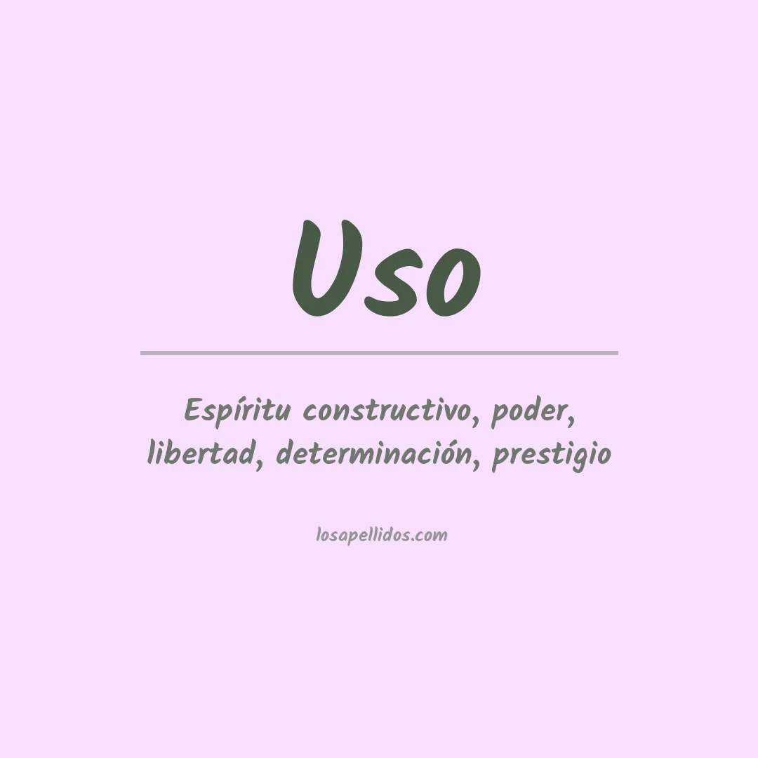 Apellido Uso