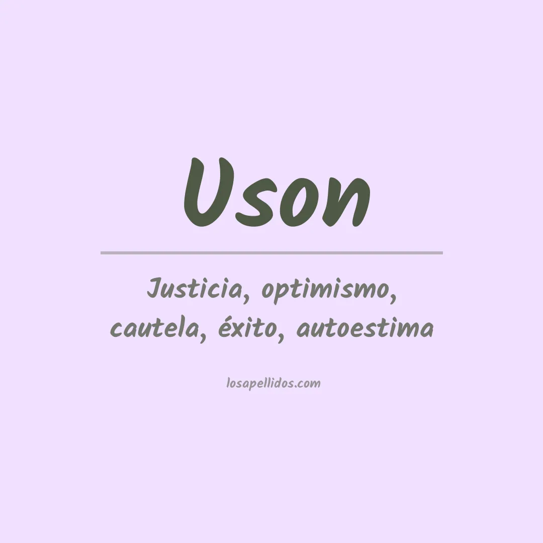 Apellido Uson