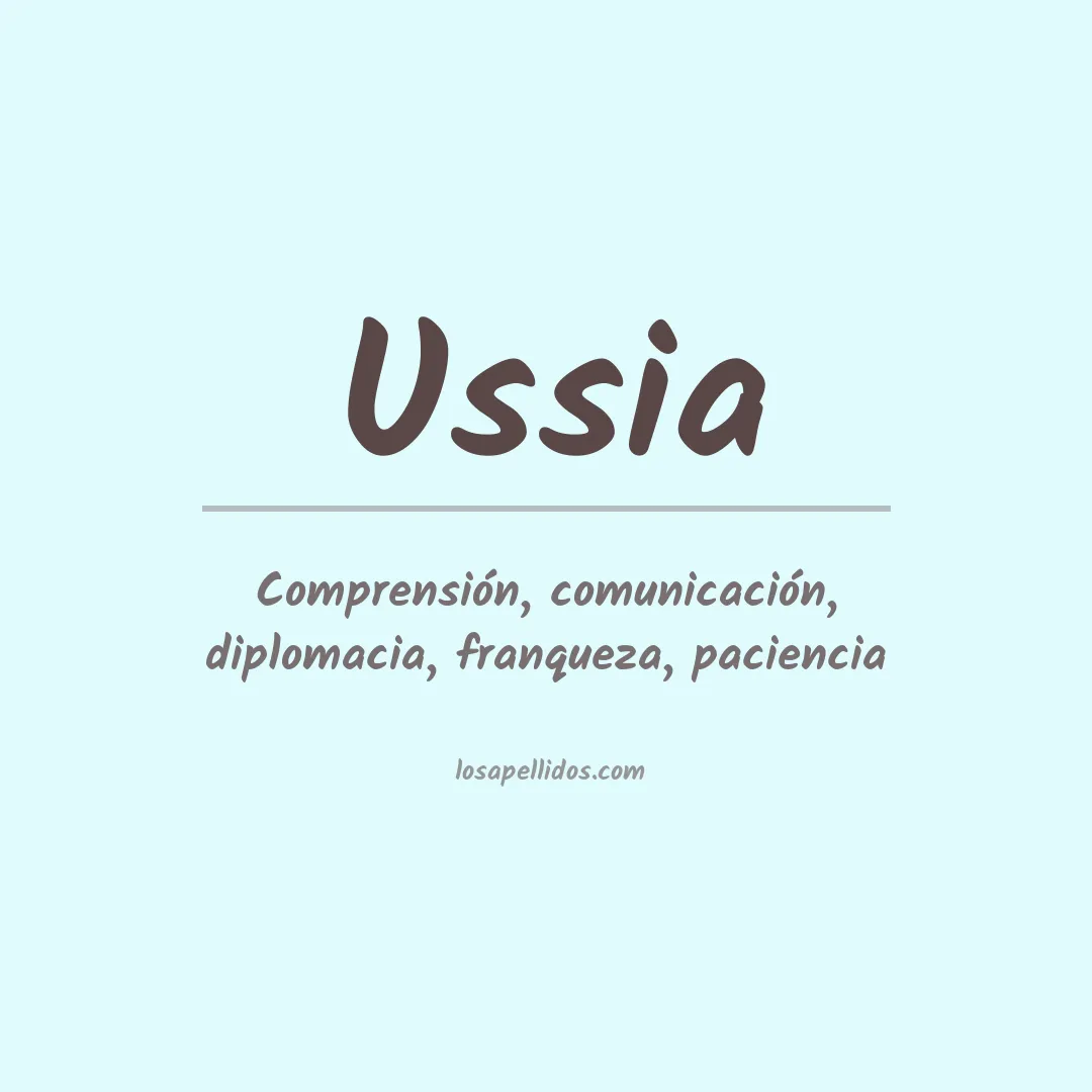 Apellido Ussia