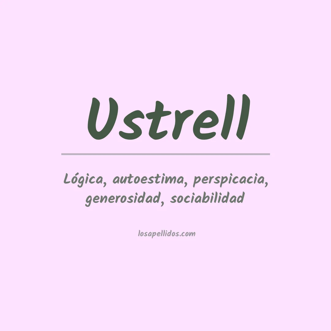 Apellido Ustrell