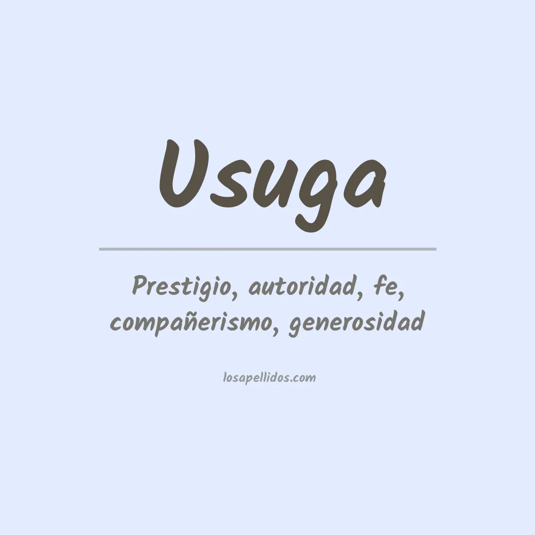 Apellido Usuga