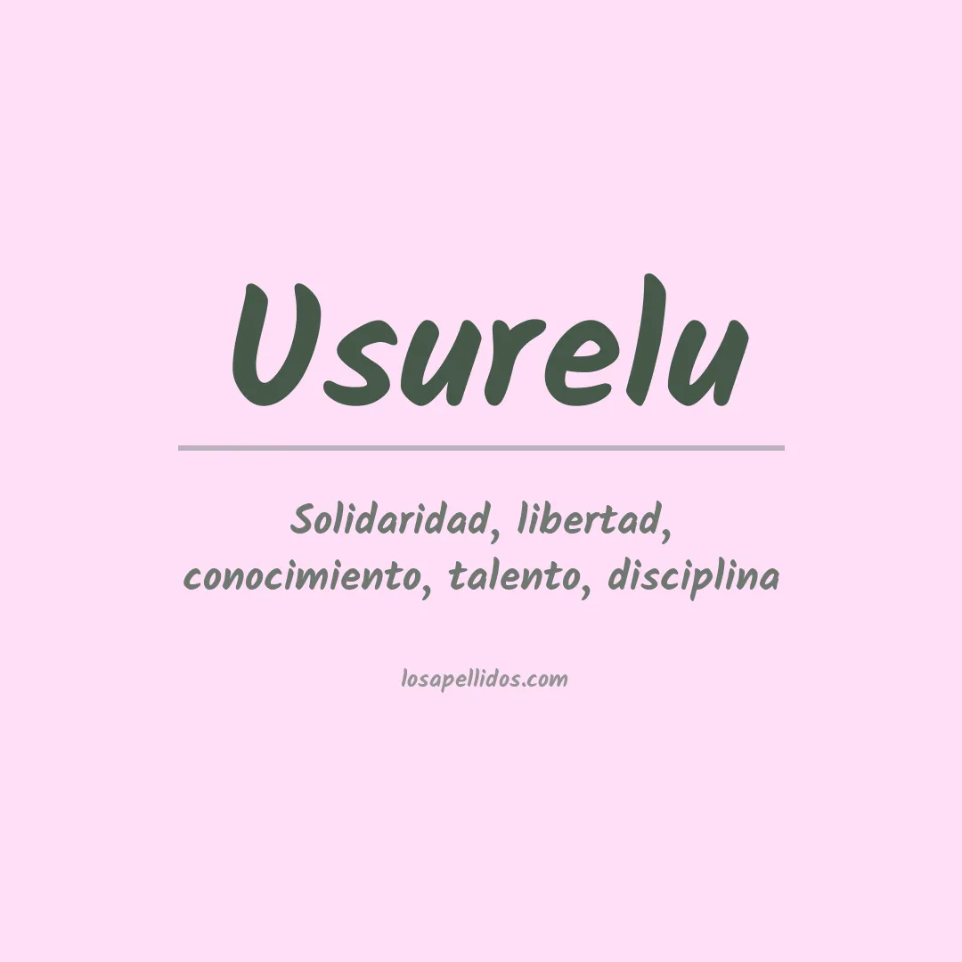 Apellido Usurelu