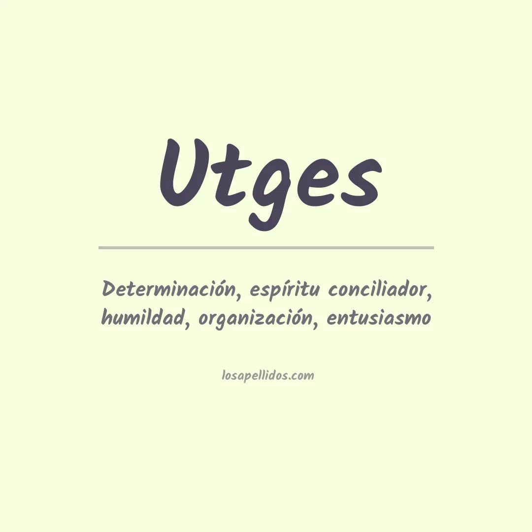 Apellido Utges