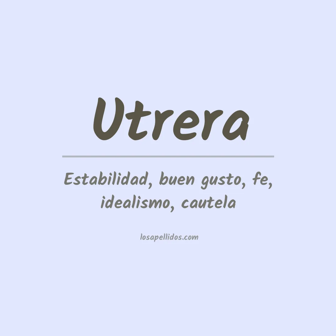Apellido Utrera