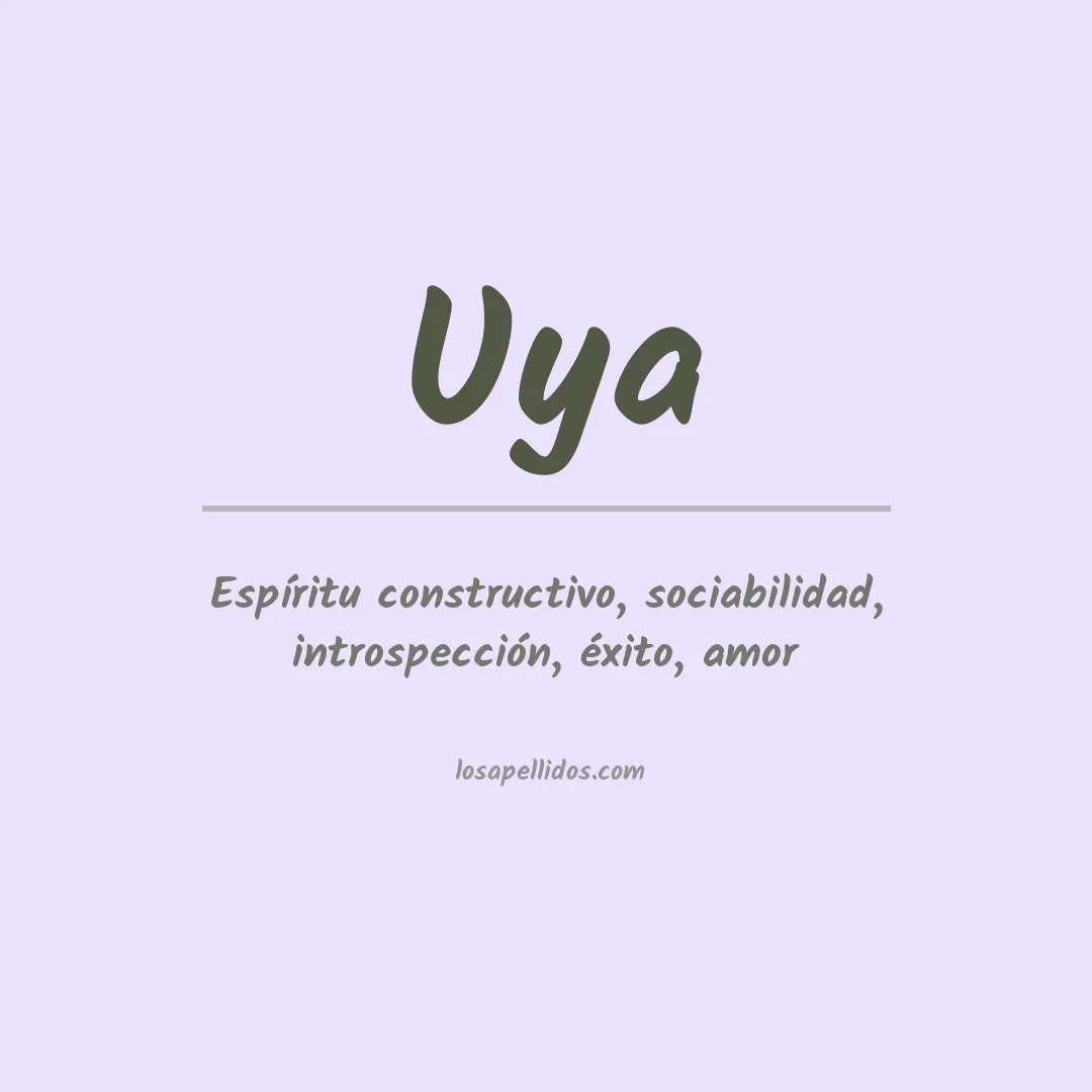 Apellido Uya