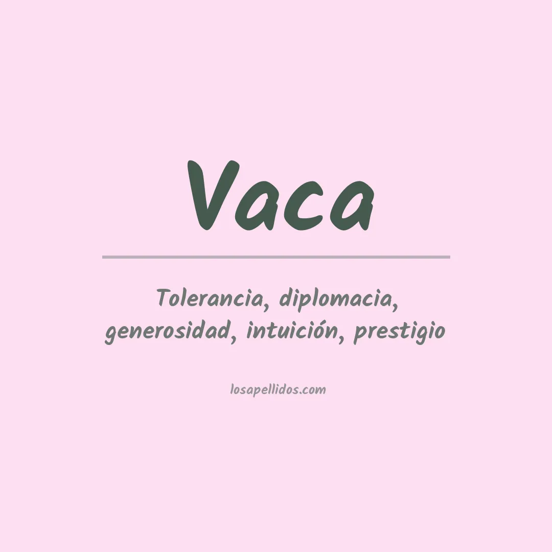 Apellido Vaca