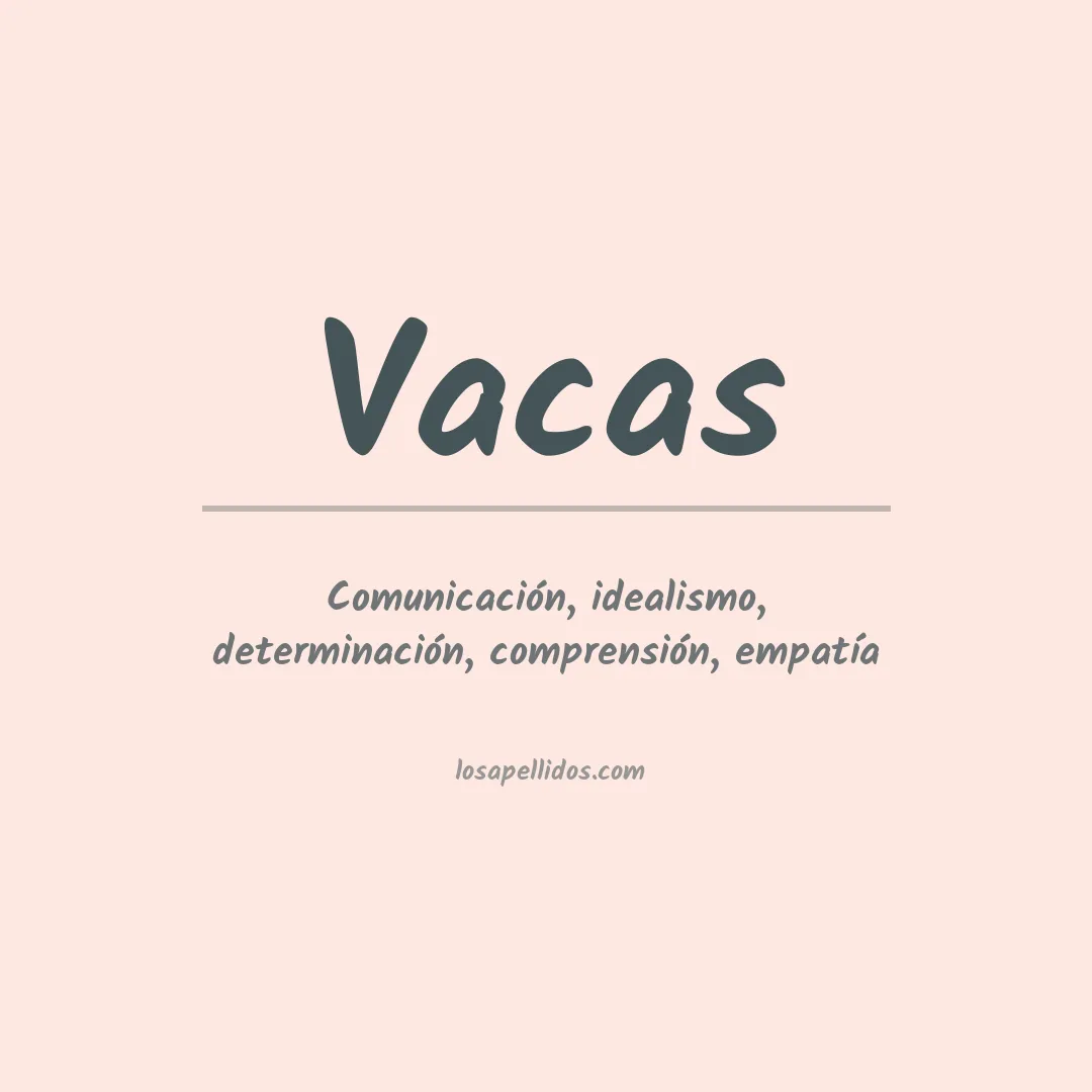 Apellido Vacas