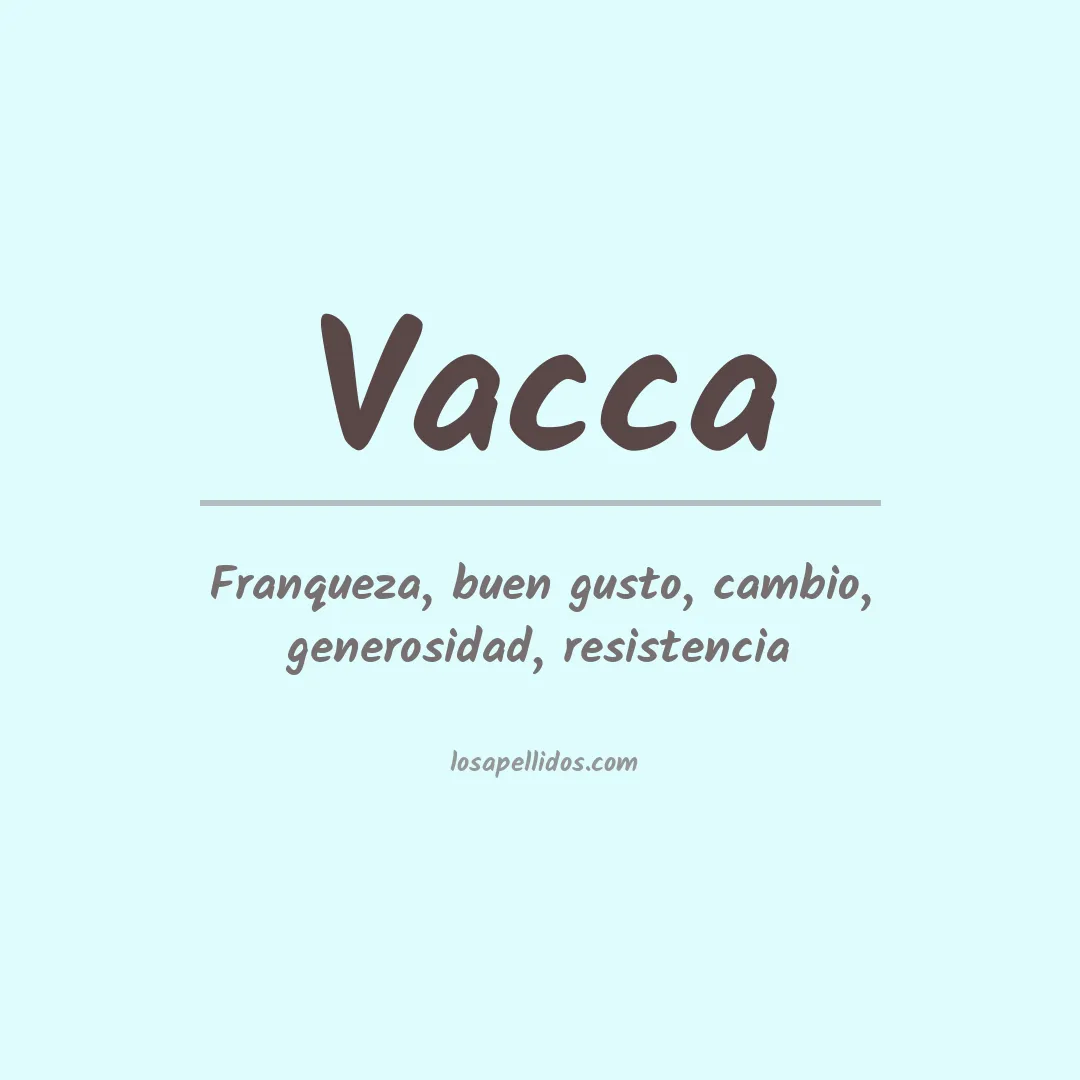 Apellido Vacca